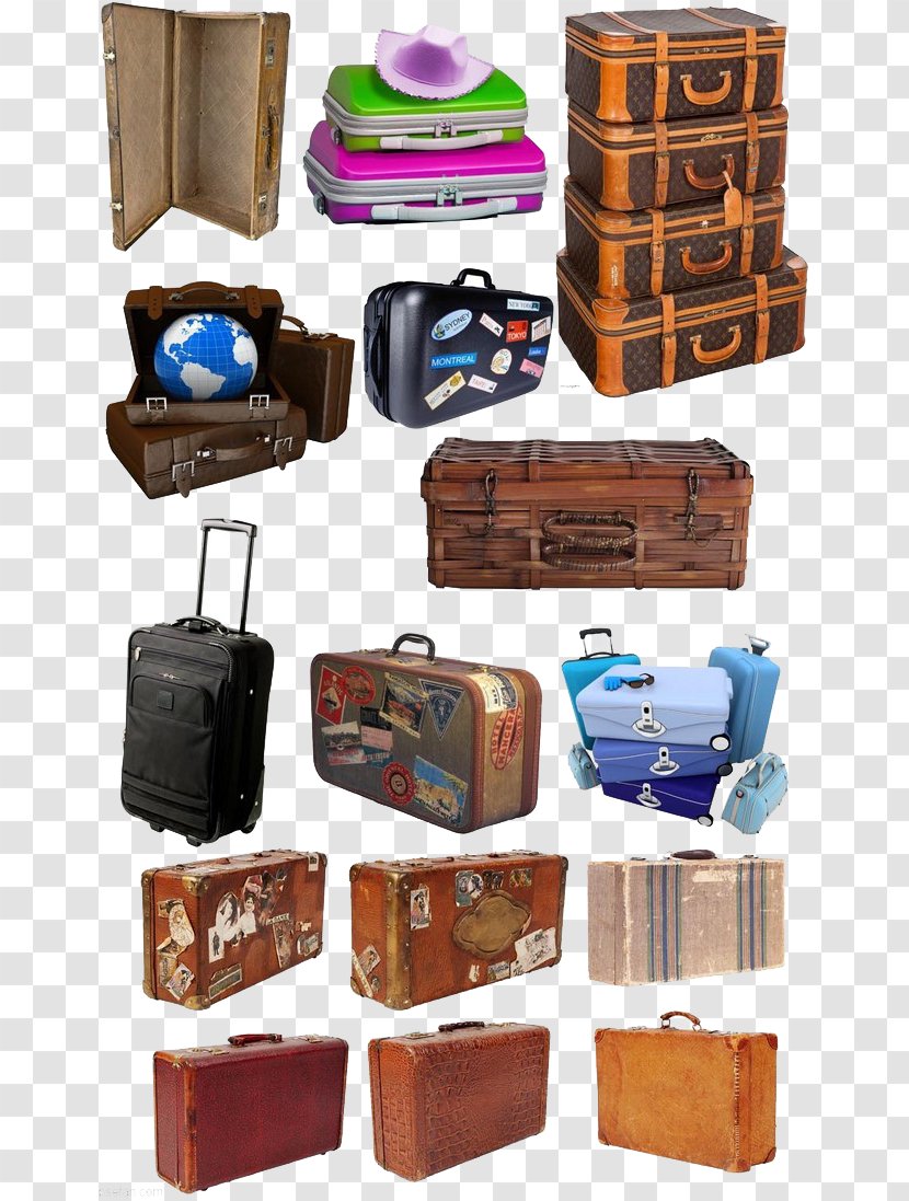 Suitcase Box Hand Luggage Clip Art - Baggage Transparent PNG