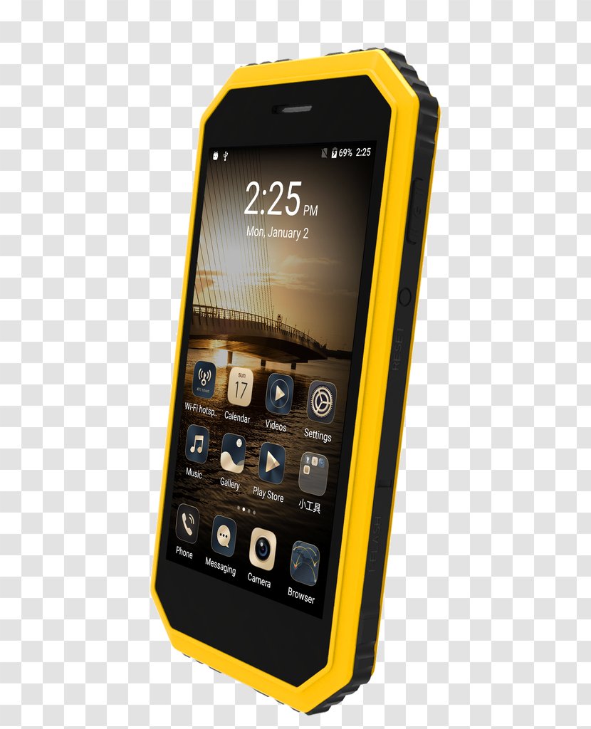 Ken Xin Da W6 Rugged Smartphone (Black) Feature Phone (Yellow) Android - Dual Sim - Cost Effective Transparent PNG