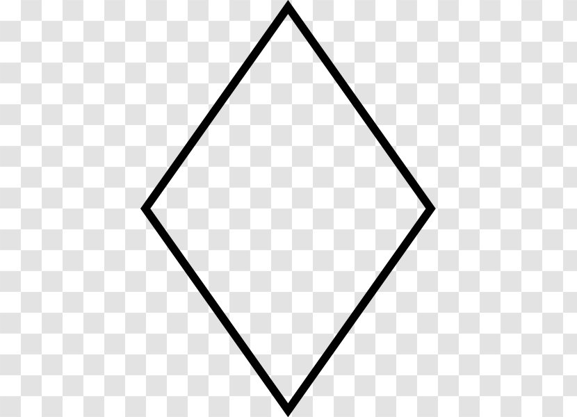Rhombus Shape Geometry Clip Art - Line Transparent PNG
