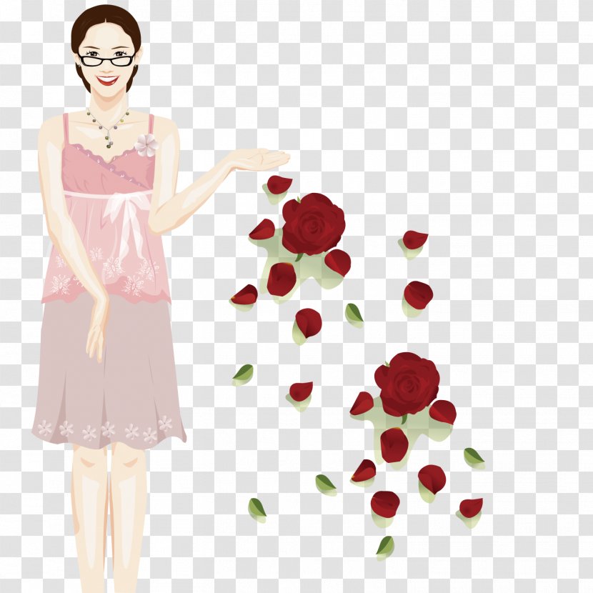 Woman - Cartoon - Beautiful Women Transparent PNG