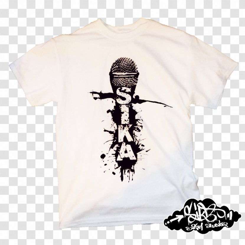 T-shirt Sleeve Microphone Neck Font - T Shirt Transparent PNG