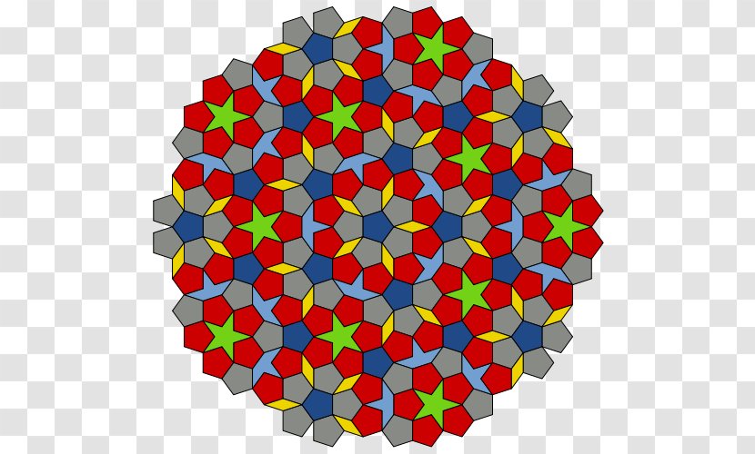 Penrose Tiling Tessellation Aperiodic Mathematics Quasicrystal - Dimensional Puzzle Transparent PNG
