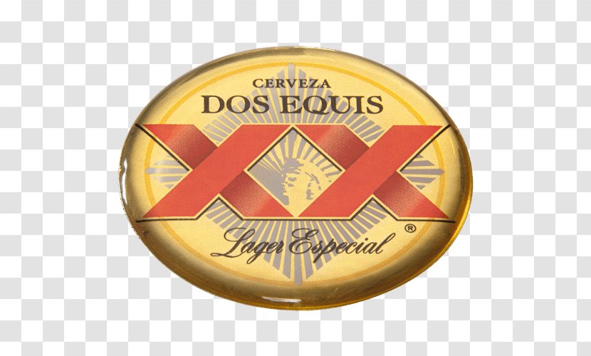 Cuauhtémoc Moctezuma Brewery Beer Dos Equis Label Sticker Transparent PNG