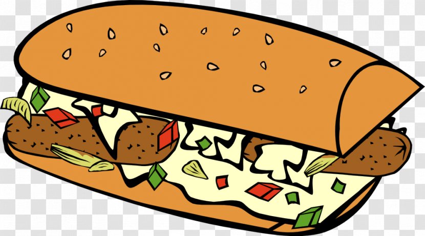 Hot Dog Hamburger Submarine Sandwich Breakfast Fast Food - Sub Cliparts Transparent PNG