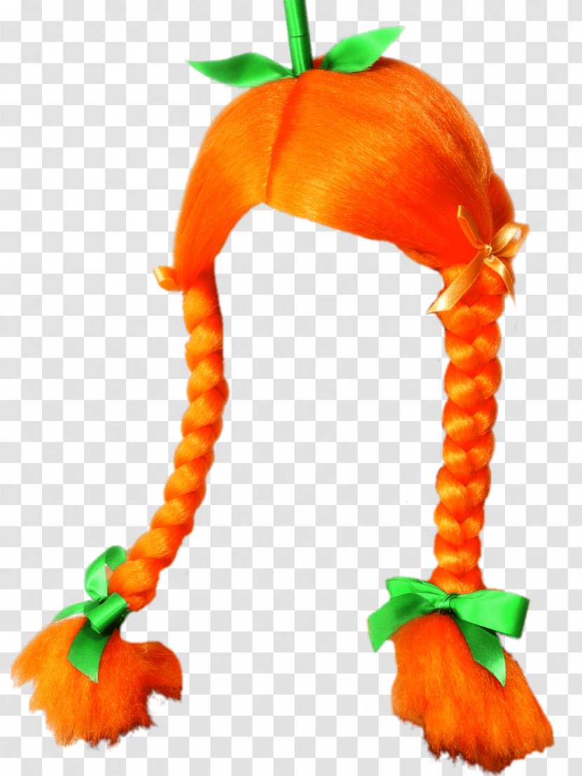 Wig Halloween Costume Orange Transparent PNG