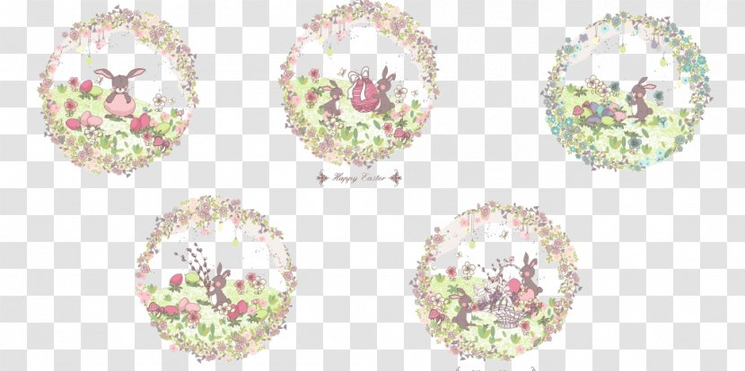Easter Bunny Animation Cartoon Illustration - Animated - Scene Label Material Transparent PNG