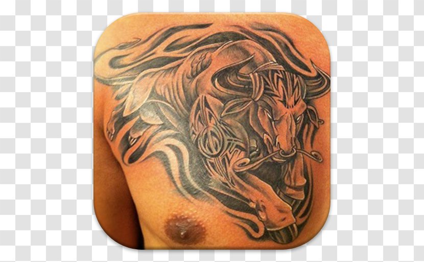 Taurus Tattoo Zodiac Astrological Sign Bull - Tree - Om Namah Shivay Transparent PNG