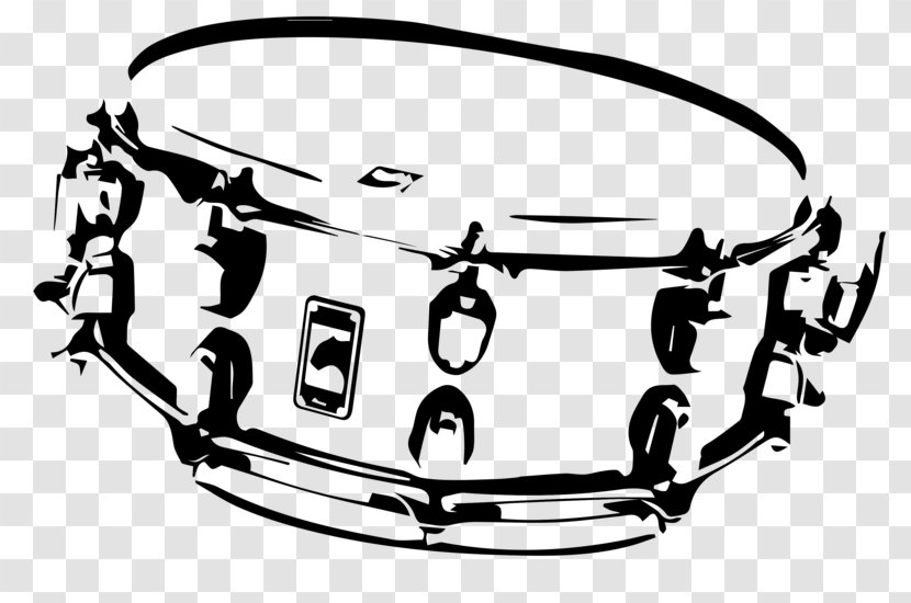 Snare Drums Marching Percussion Drawing - Outline Transparent PNG