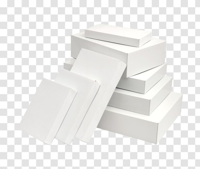 Box Material Rectangle Paperboard - White Transparent PNG