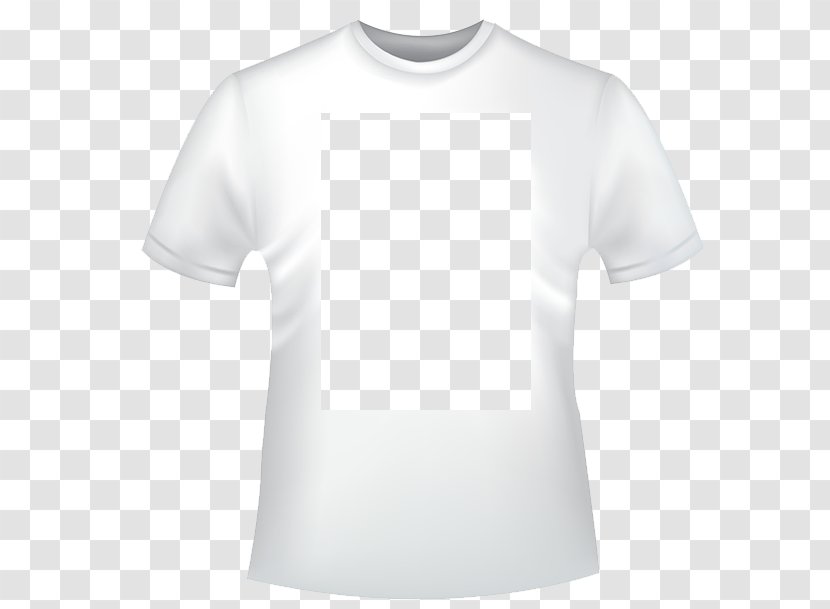 T-shirt White Logo Font - Black And Transparent PNG