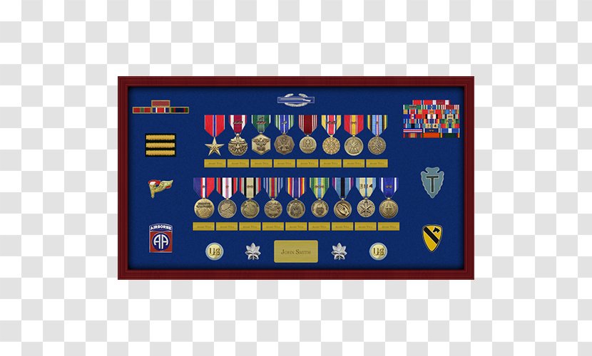 Shadow Box Military Awards And Decorations Medal Display Case - Service Ribbon Transparent PNG