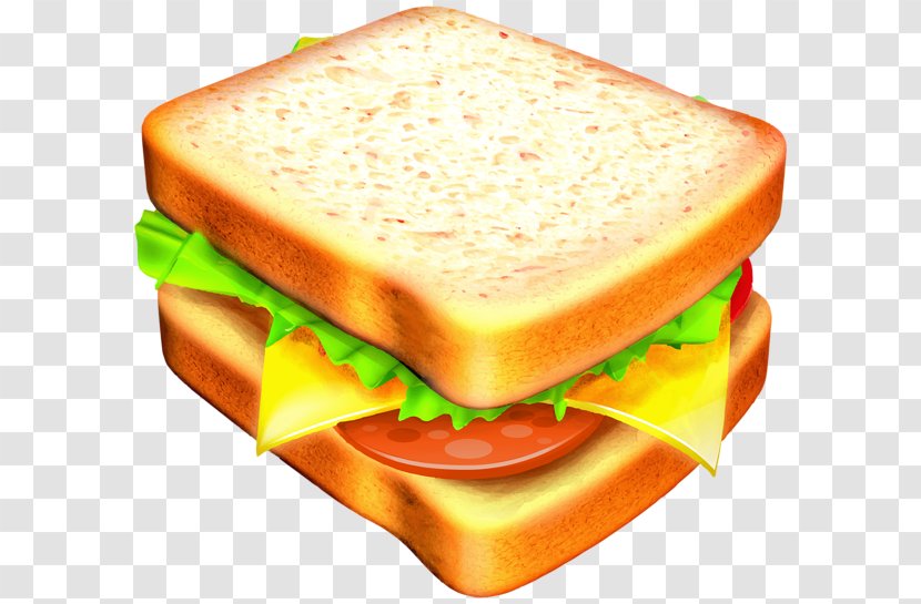 Ham And Cheese Sandwich Hamburger Breakfast Clip Art - Submarine - Fast Food Transparent PNG