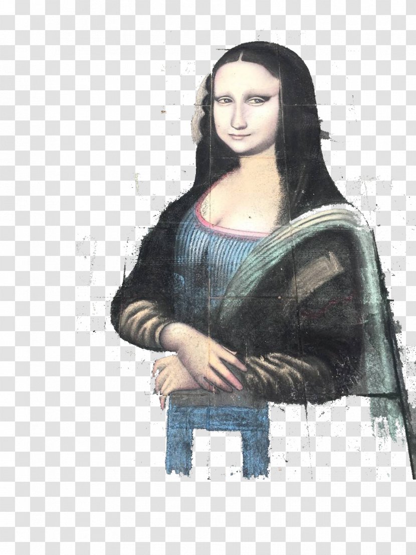 I, Mona Lisa Painting - Flower - Monalisa Chalk Transparent PNG