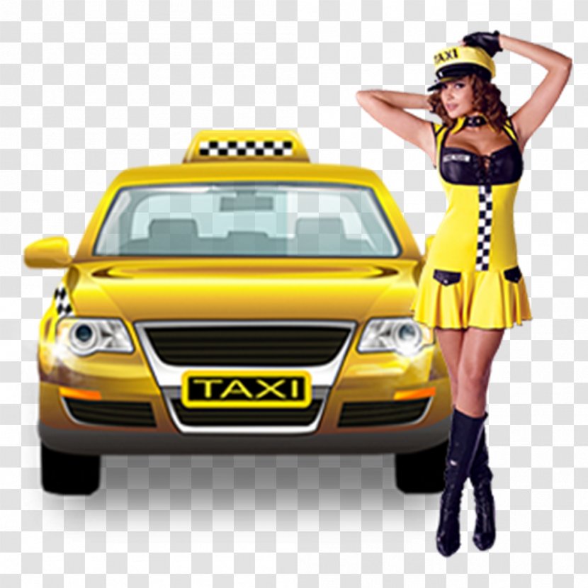 Taxi Driver Orange Cab Inc. Car Rental Airport Bus - Yellow Transparent PNG