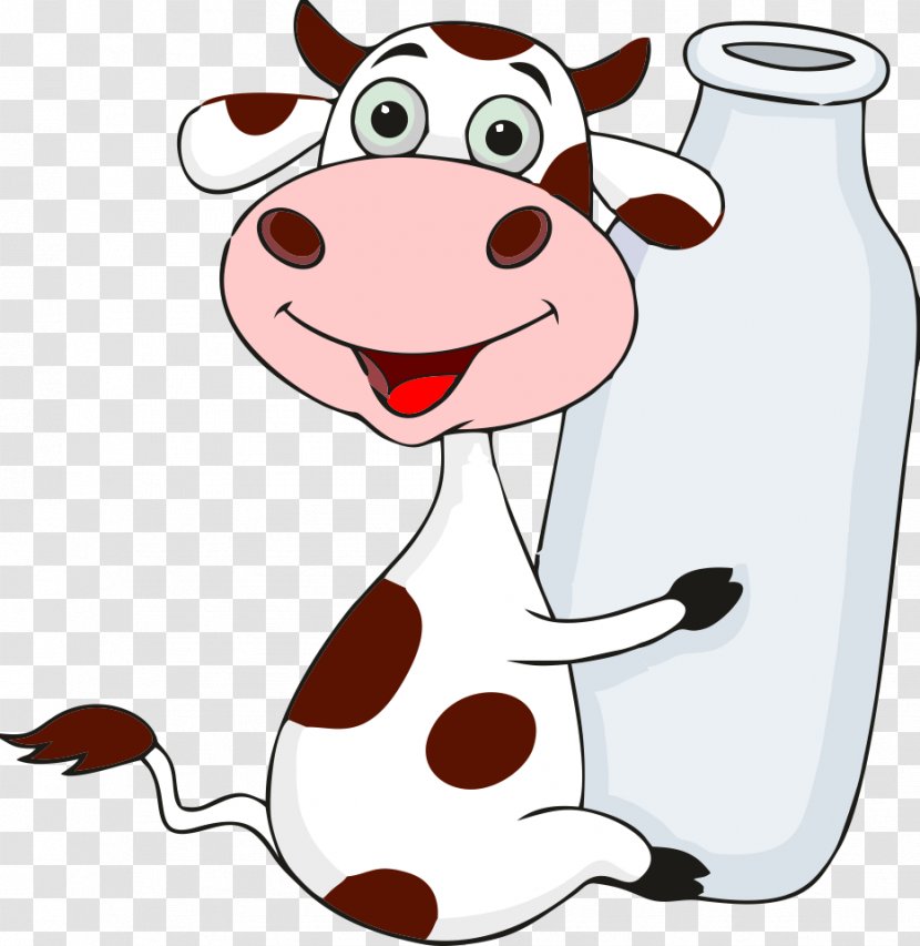 Cattle Milk Bottle Cartoon - Head Transparent PNG
