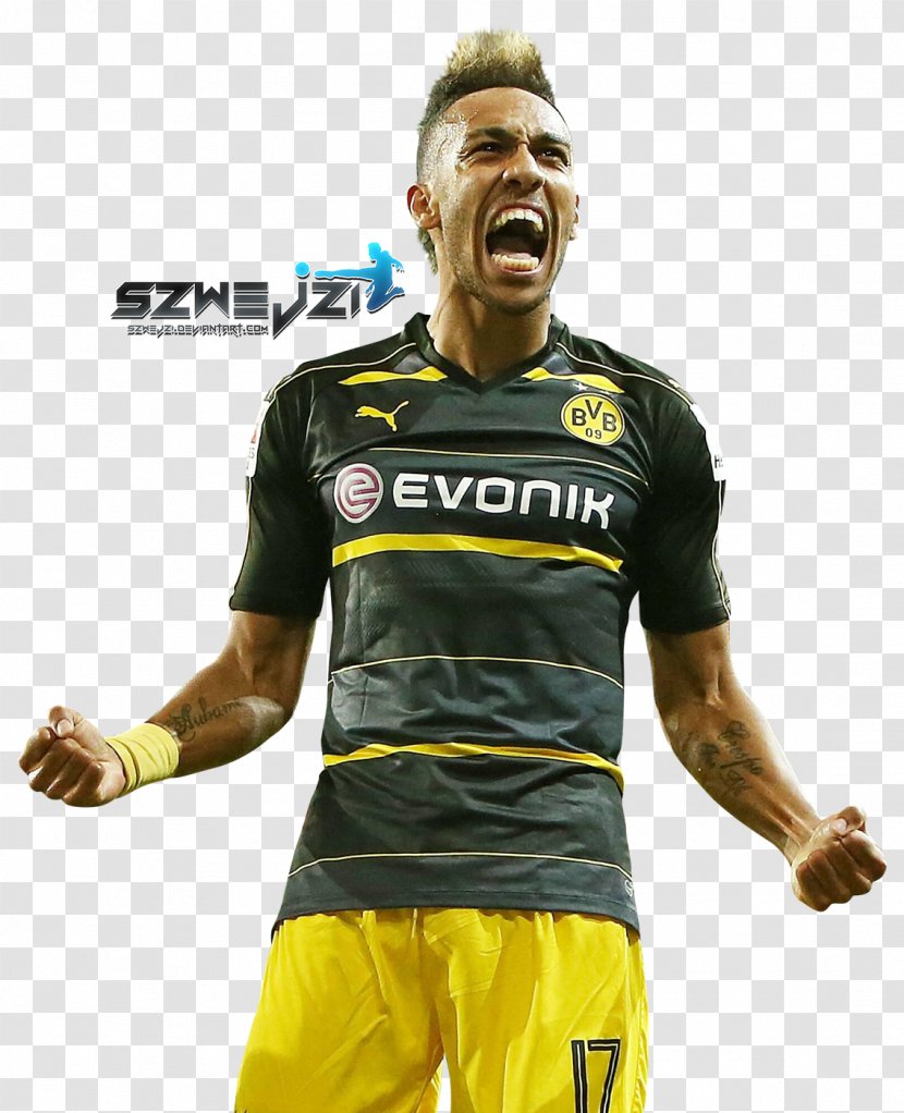 Pierre-Emerick Aubameyang Borussia Dortmund Jersey Sport Football - Sports League Transparent PNG
