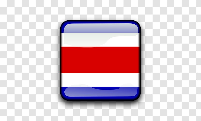 Flag Of Costa Rica Public Domain Clip Art - Blue Transparent PNG