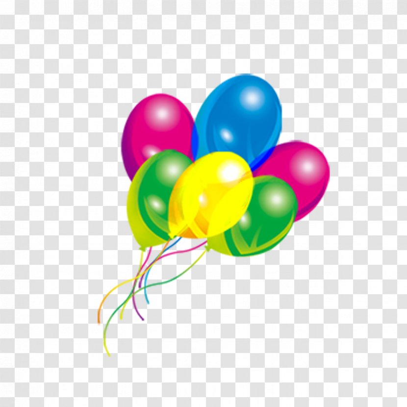 Balloon Cartoon - Comics - Colored Balloons Transparent PNG