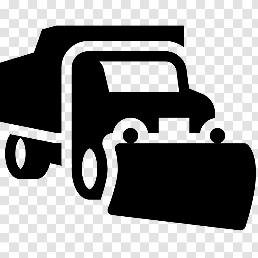 Snowplow Snow Removal Plough Clip Art - Black And White - Free Tractor Clipart Transparent PNG
