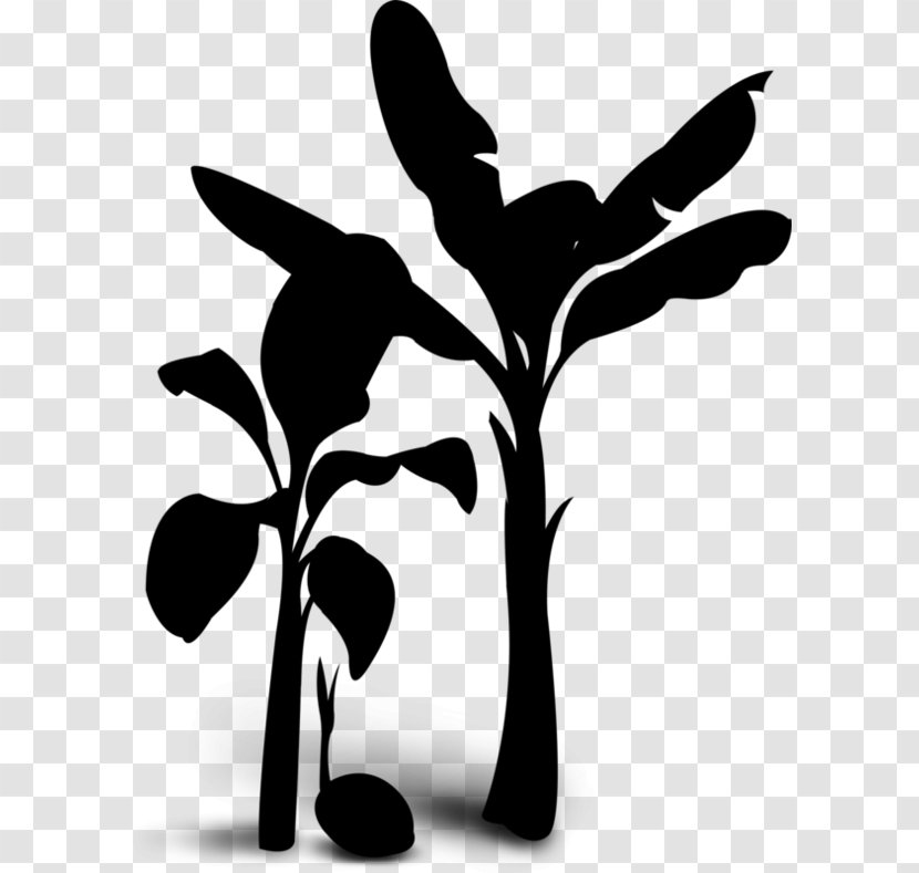 Clip Art Flowering Plant Silhouette Leaf - Hand - Logo Transparent PNG
