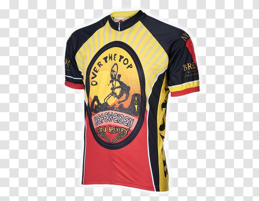 T-shirt Moab Brewery Cycling Jersey Sleeve Transparent PNG