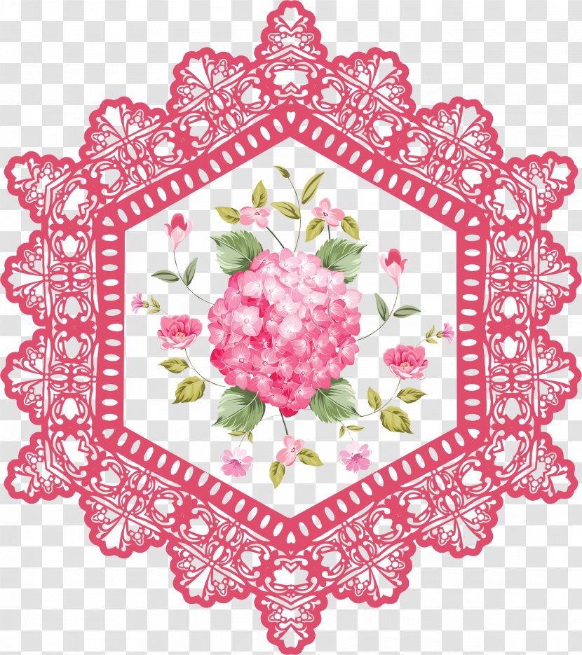 Floral Design Doily Pattern Machine Embroidery - Tree Transparent PNG