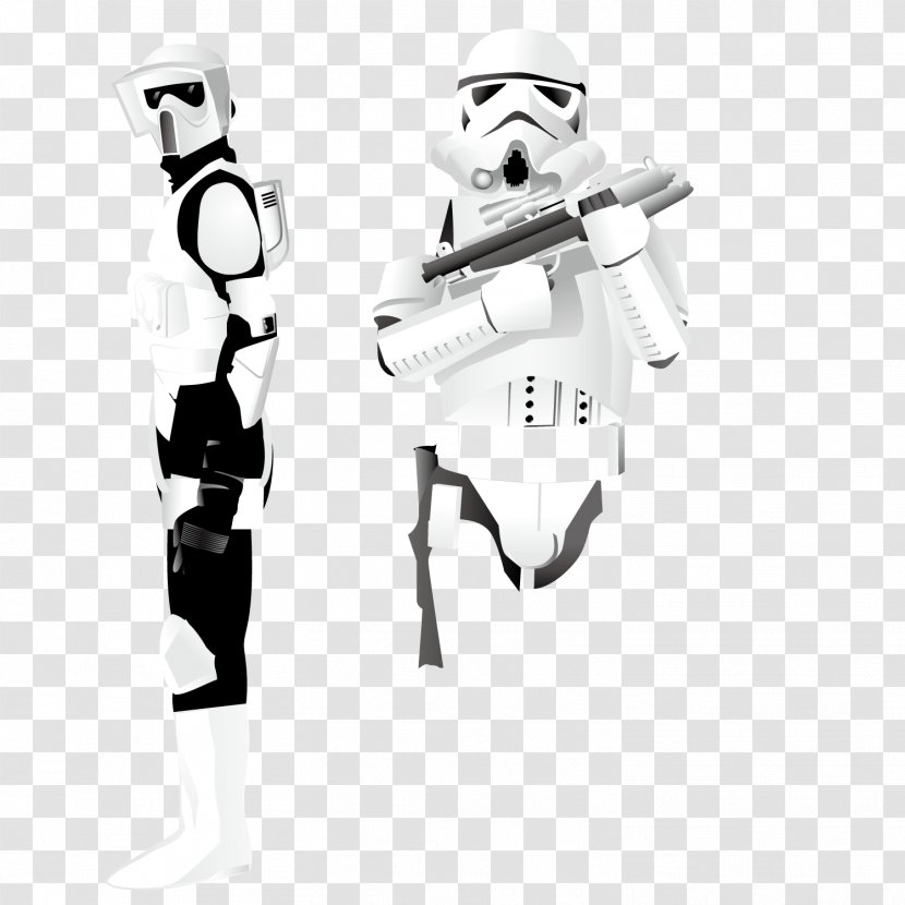 Anakin Skywalker Stormtrooper Jedi Star Wars - White - Vector Protection Mask Transparent PNG