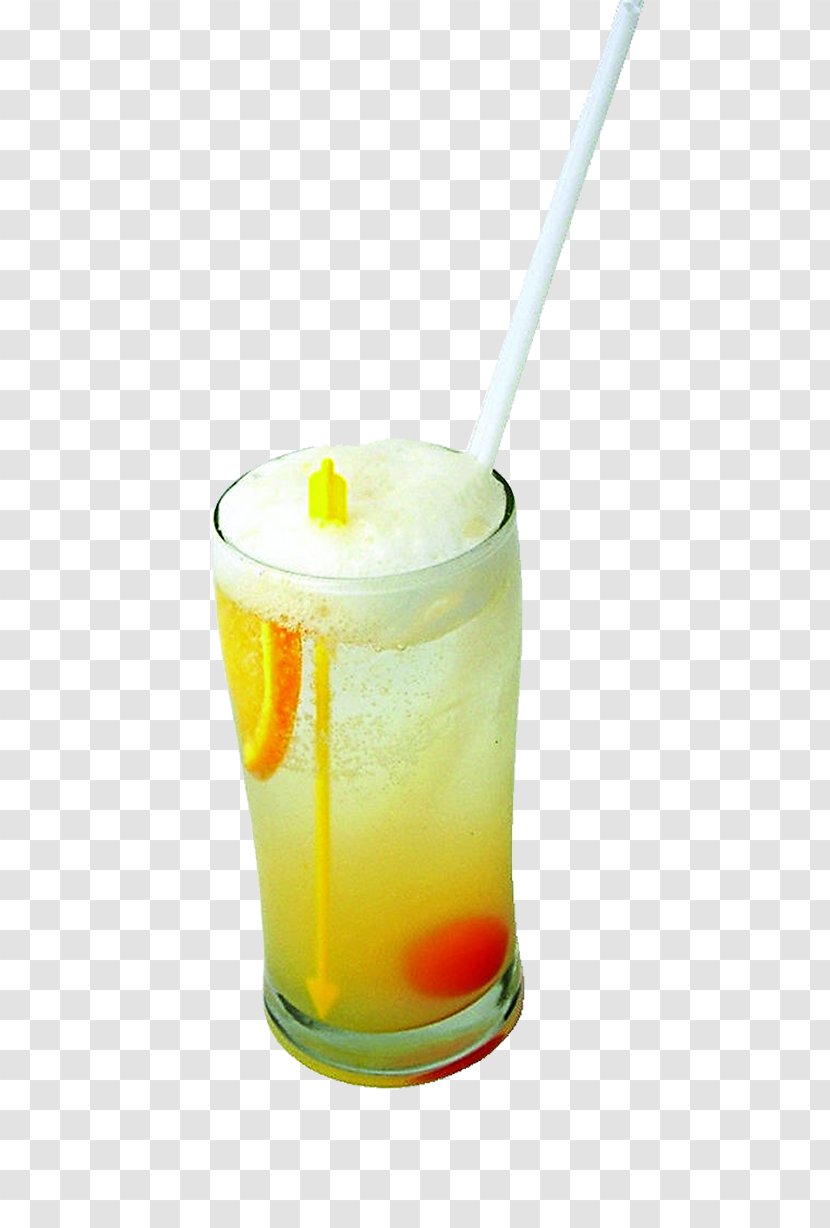 Harvey Wallbanger Cocktail Soft Drink Fuzzy Navel Orange Juice - Paomo Ice Transparent PNG