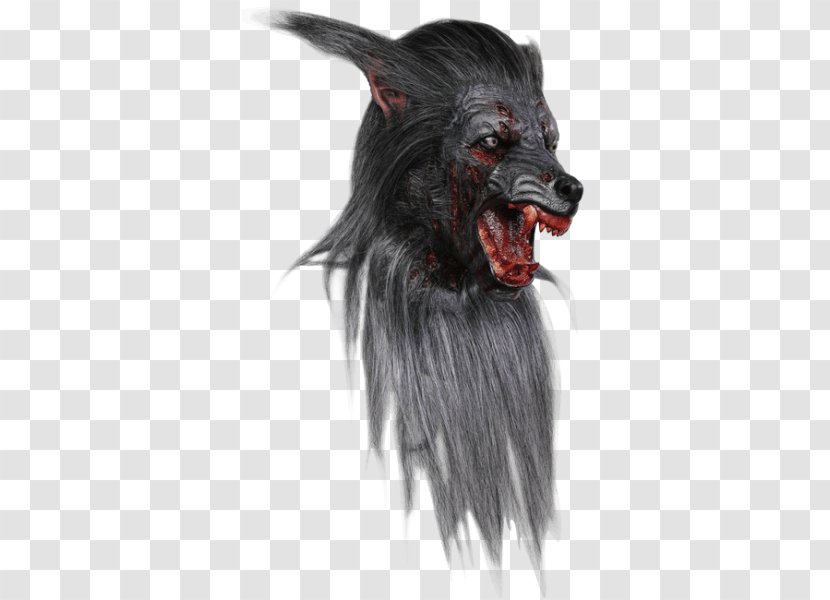 Gray Wolf Mask Werewolf Costume Halloween Transparent PNG