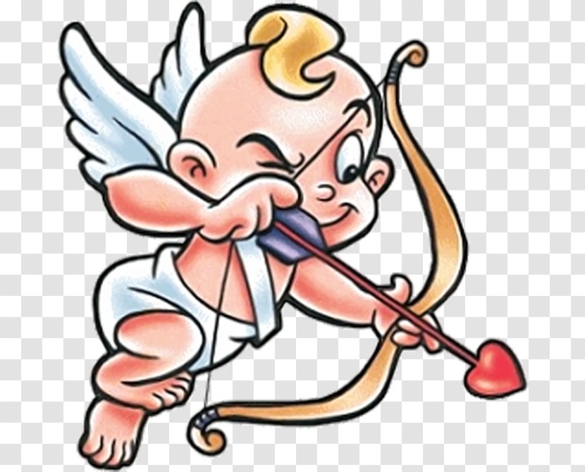 Cupid Love Valentine's Day Clip Art - Silhouette Transparent PNG