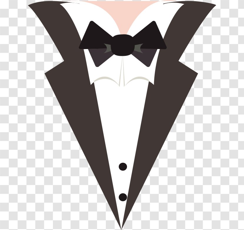 Wedding Invitation Paper Greeting Card - Men's Suit Collar Transparent PNG