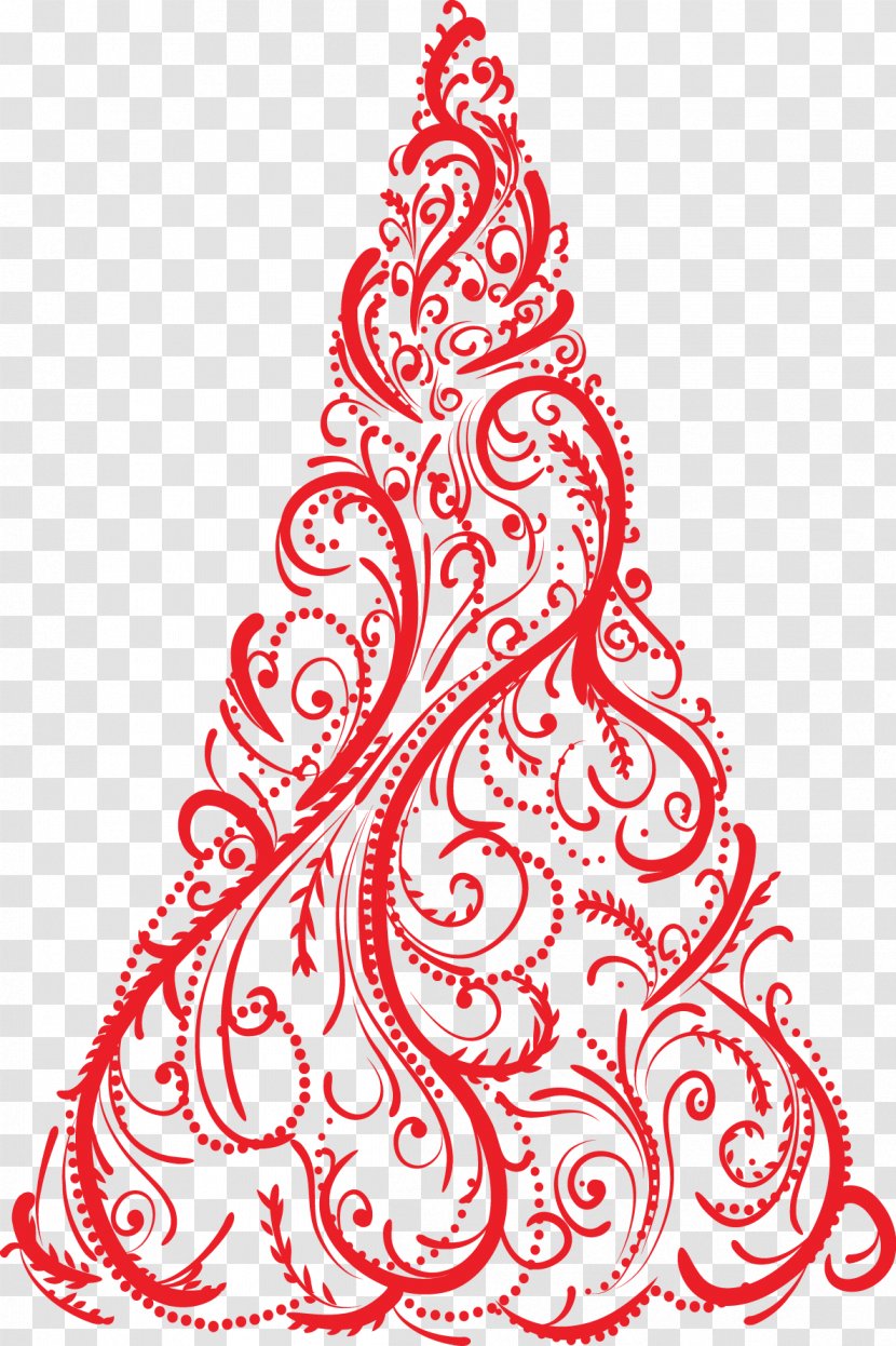 Santa Claus Christmas Ornament Tree - Conifer - Creative Red Vector Transparent PNG