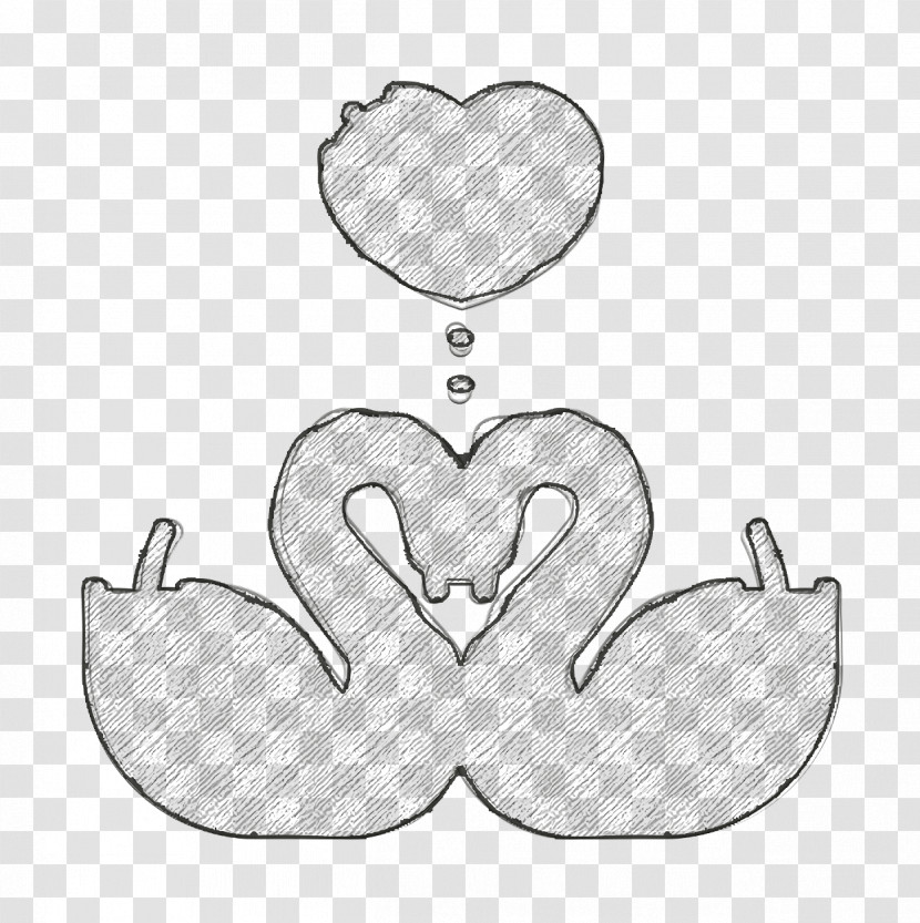 Wedding Icon Swans Icon Love And Romance Icon Transparent PNG