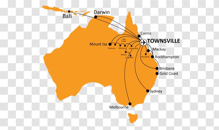 Queensland World Map Blank Road - Oceania - Townsville Australia Transparent PNG