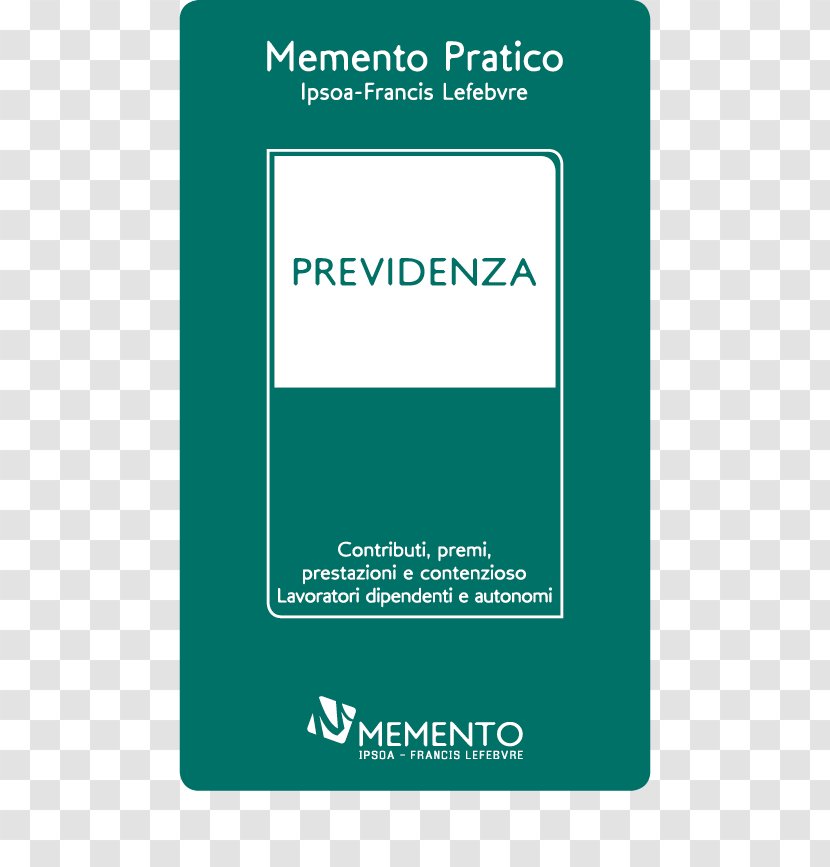 Memento Pratico IVA Previdenza Ipsoa - Iva - Francis Lefebvre Srl 2018 Principi Contabili InternazionaliMemento Transparent PNG