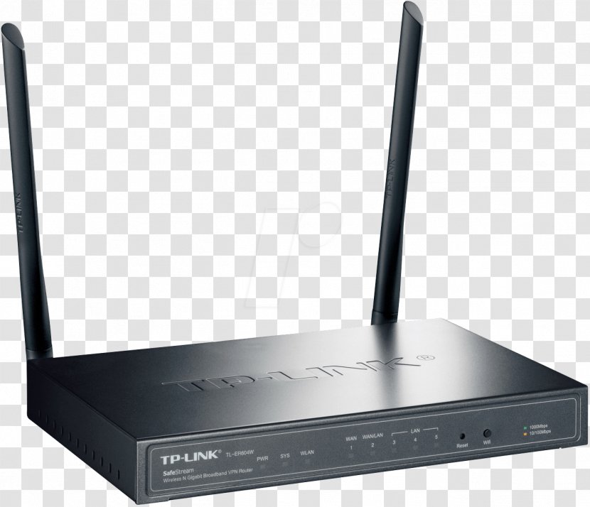 Wireless Access Points Gigabit Ethernet Router TP-Link SafeStream TL-ER604W - Local Area Network - TL Transparent PNG