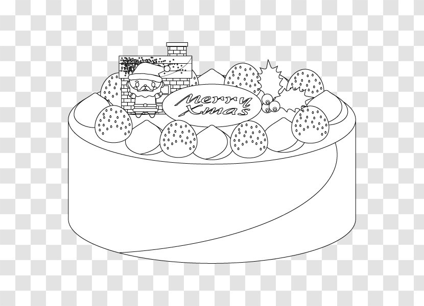 White Line Art Material Pattern - Black And - Cake Transparent PNG