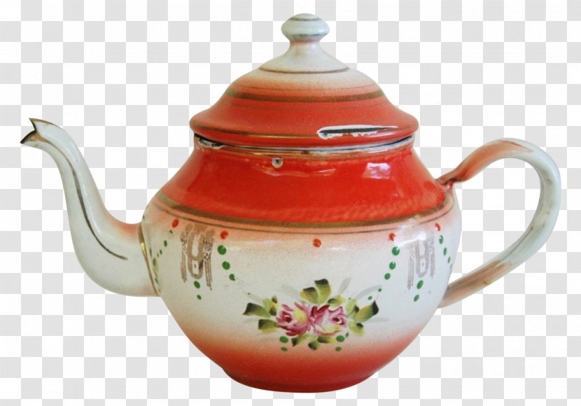 Teapot Coffee Pot Kettle - Stovetop - Hand Painted Transparent PNG
