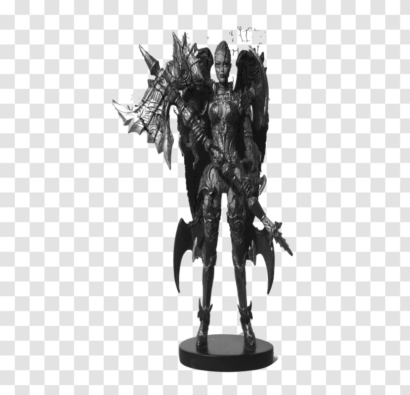 Seraph Demon Guardian Angel Statue - Action Figure Transparent PNG