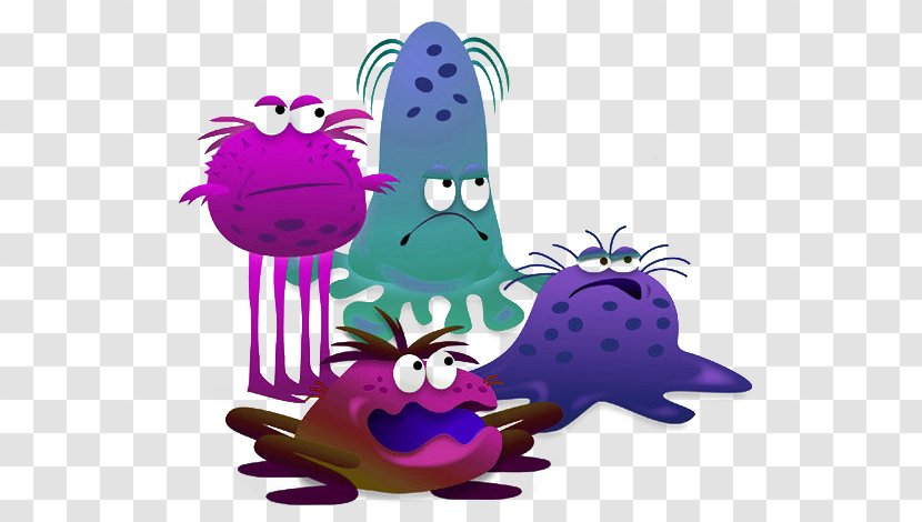 Microorganism Germ Theory Of Disease Microbiota Clip Art - Violet Transparent PNG