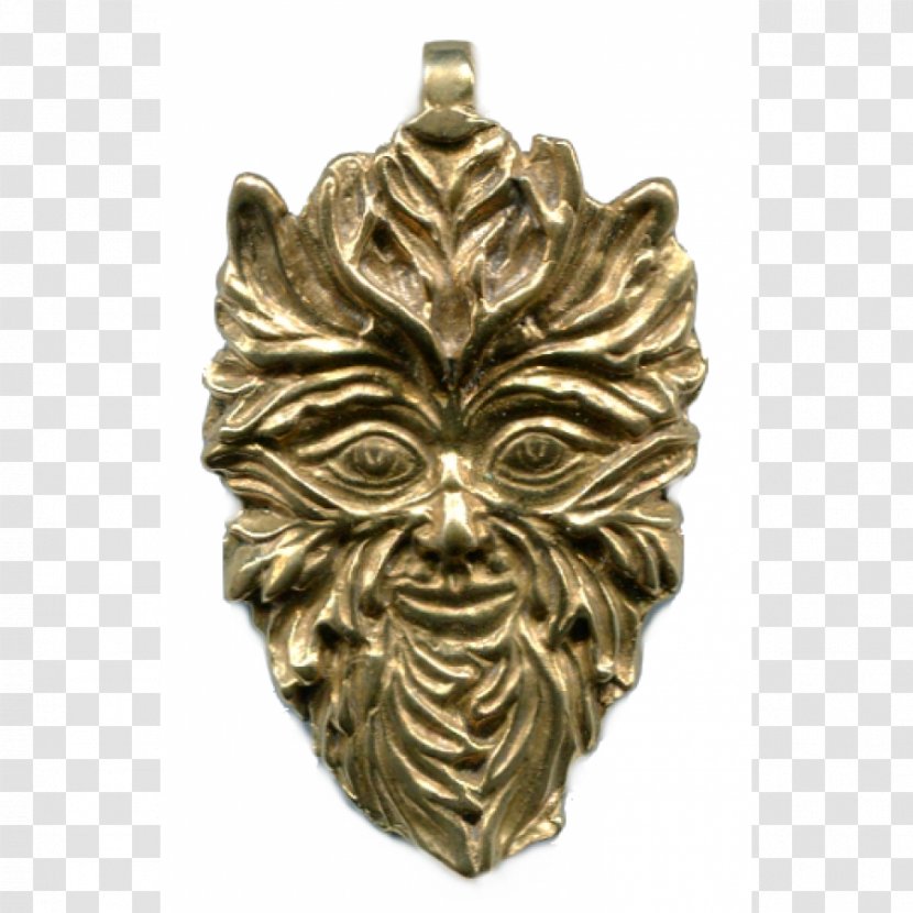 Wicca Green Man Altar Horned God Cernunnos - Brass Transparent PNG