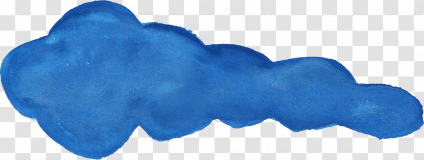 Blue Watercolor Painting Drawing - Teal - Cloud Transparent PNG