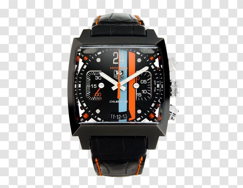 TAG Heuer Monaco Calibre 12 Watch Clock - Automatic Transparent PNG