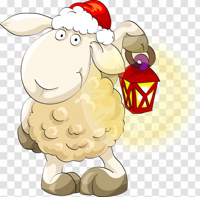 Sheep Christmas Clip Art - Drawing Transparent PNG