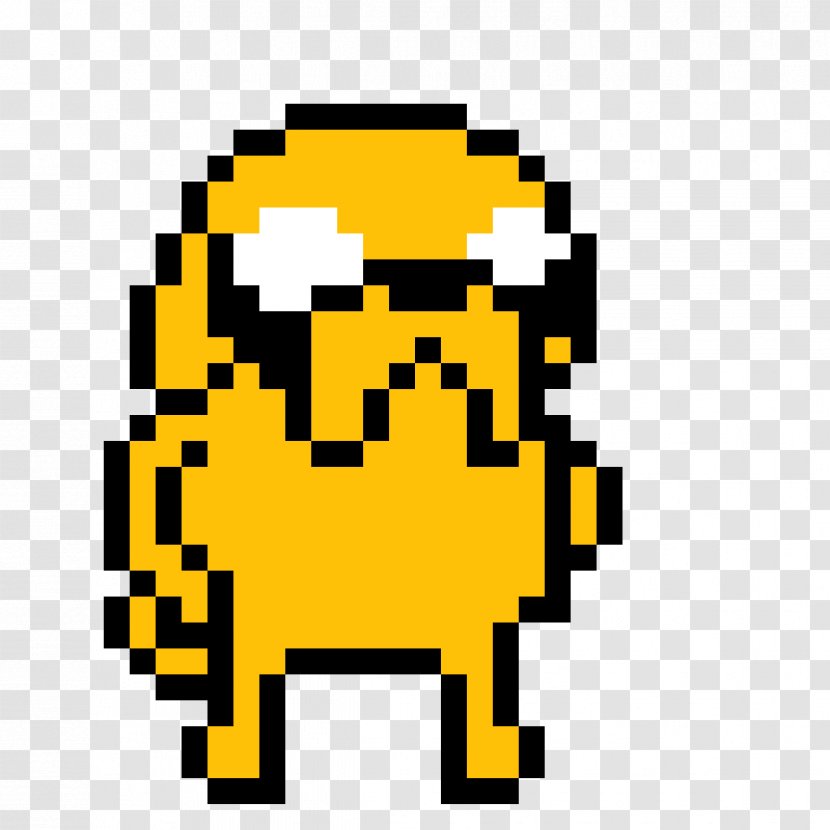 Jake The Dog Finn Human Pixel Art Puppy - Adventure Time Transparent PNG