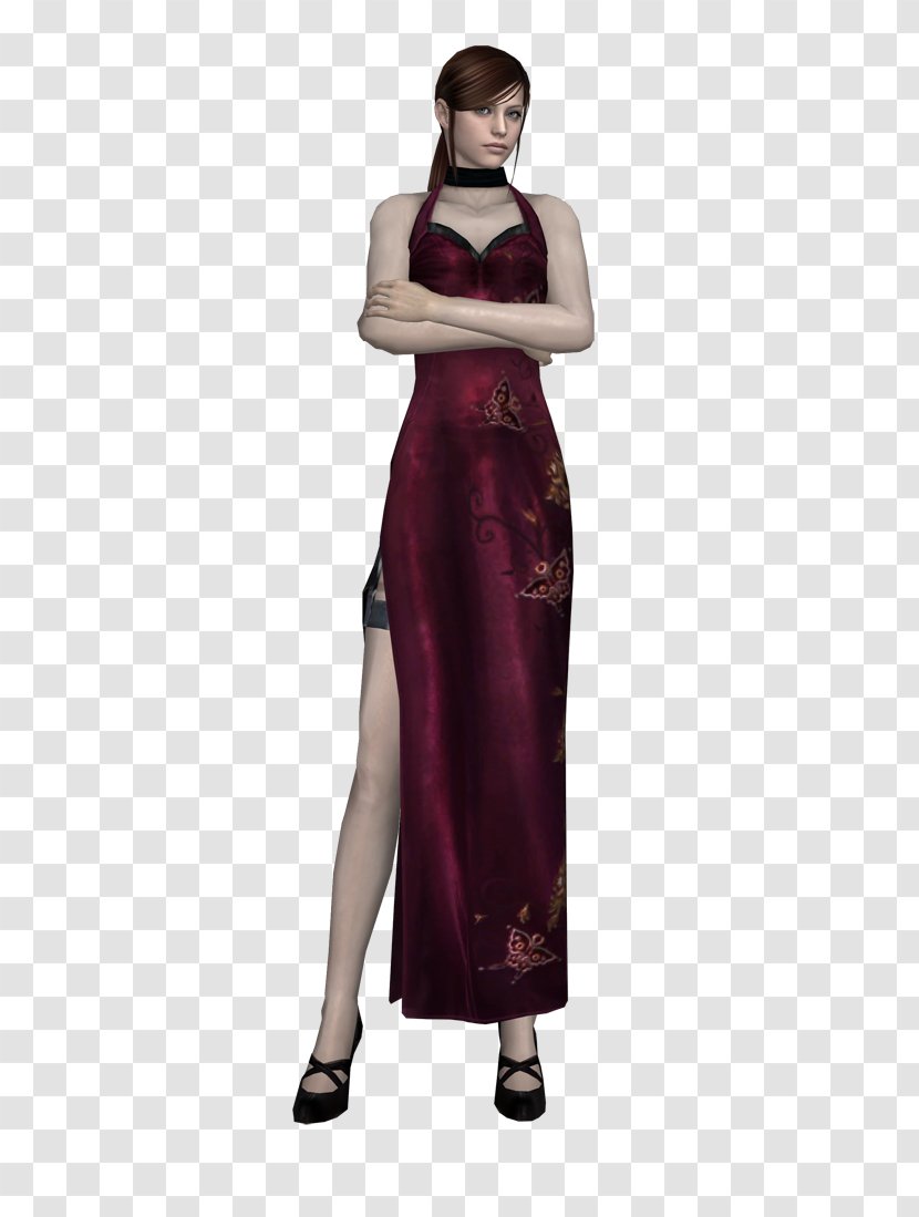 DeviantArt Video Game Cocktail Dress - Silhouette - Claire Redfield 3d Model Transparent PNG