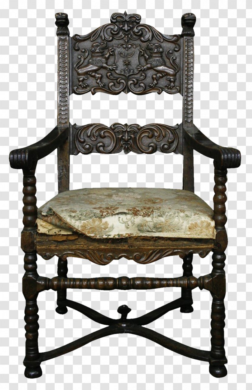 Chair Antique Retro Style - Sculpture - Europe And The United States Material Free To Pull Transparent PNG