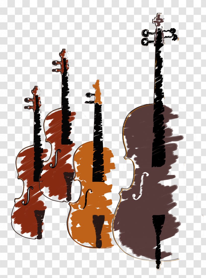 String Quartet Instruments Musical Cello - Flower Transparent PNG