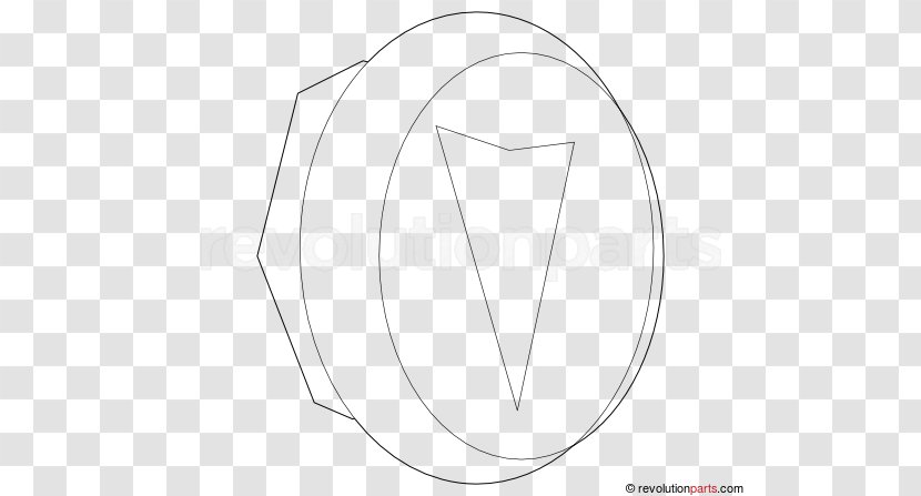 Logo Brand Circle White - Black And - Center Cap Transparent PNG