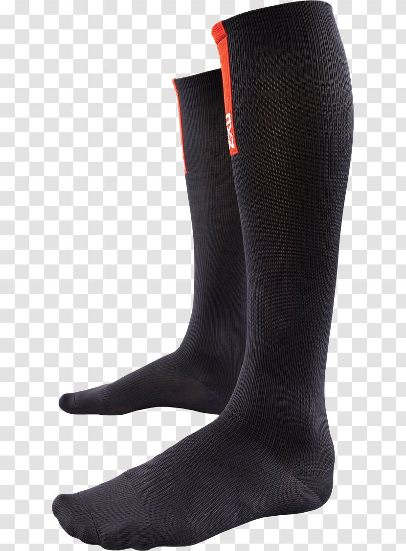 Revolution Run (BROOKS) Crew Sock Compression Stockings Stutzen - Warp Knitting Transparent PNG